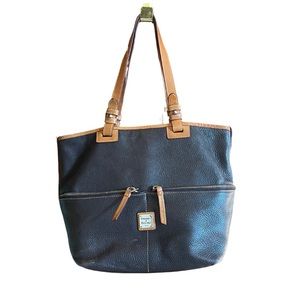 Dooney & Bourke Brown Pebbled Leather Handbag
